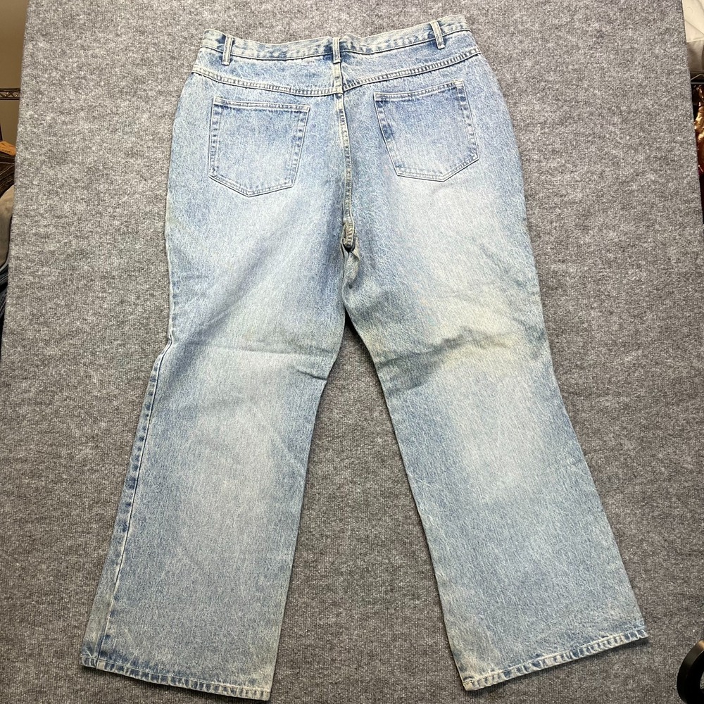 Xhilaration Flare Jeans Women's 22W Blue Cotton Denim Pockets Zip Fly - 39X31 - Picture 2 of 11